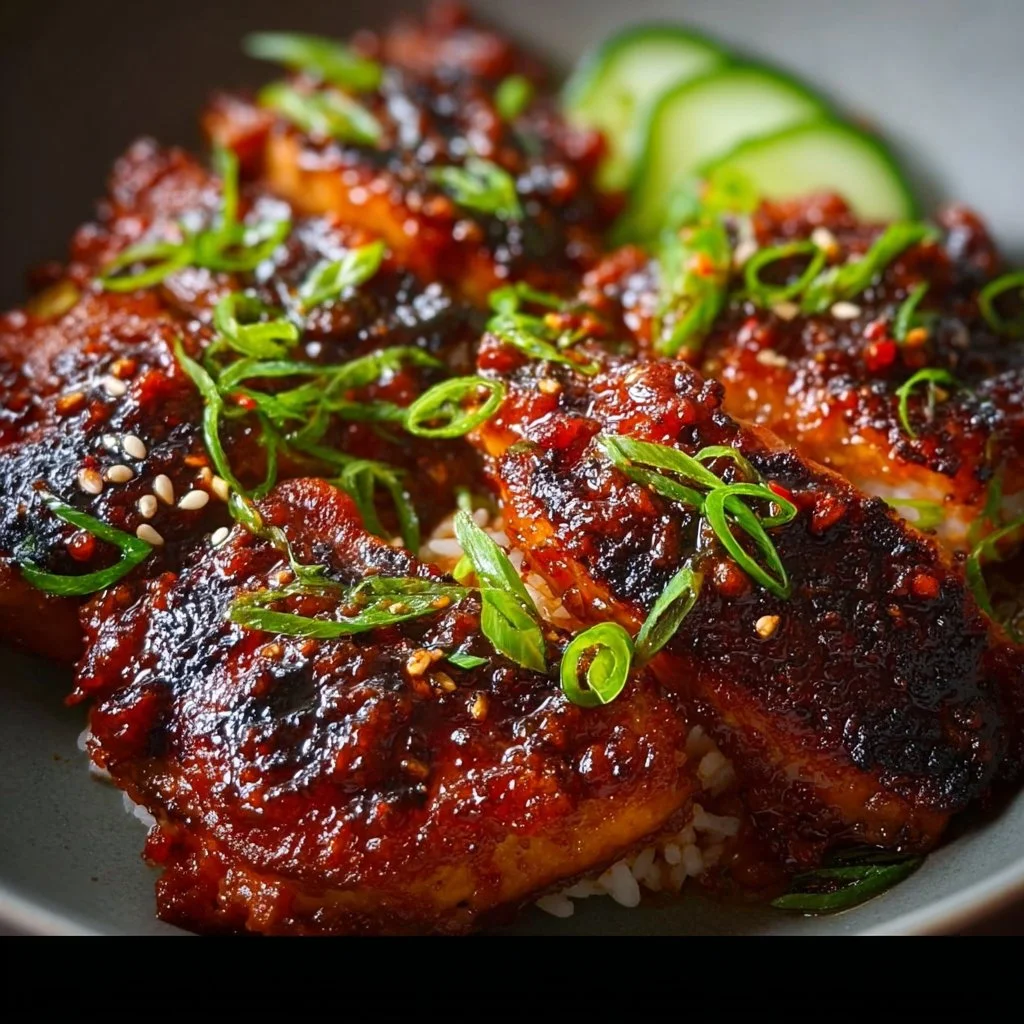 Sticky Honey Gochujang Chicken