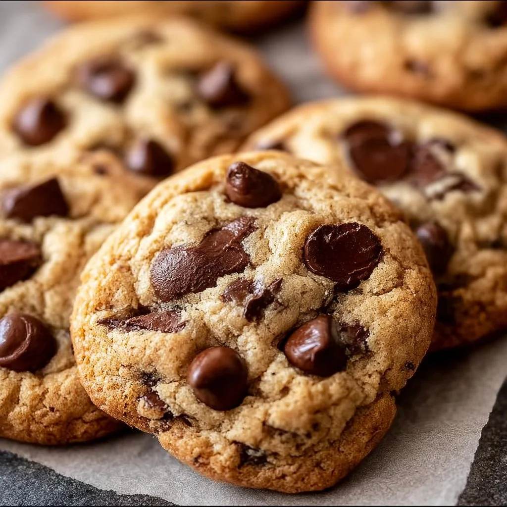 Delicious gluten-free chocolate chip cookies on a plate