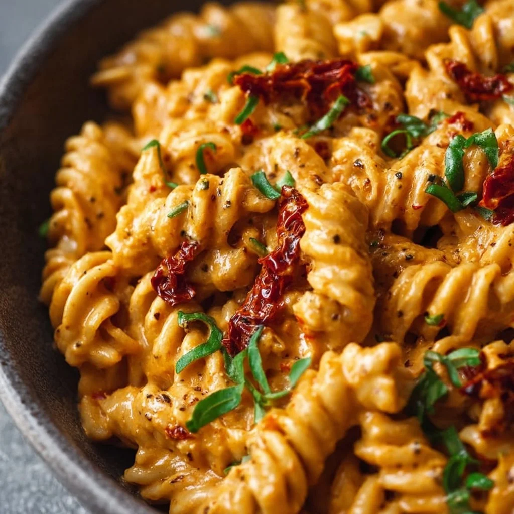 Vegan Creamy Sun-Dried Tomato Pasta (Vegan, Dairy-Free)