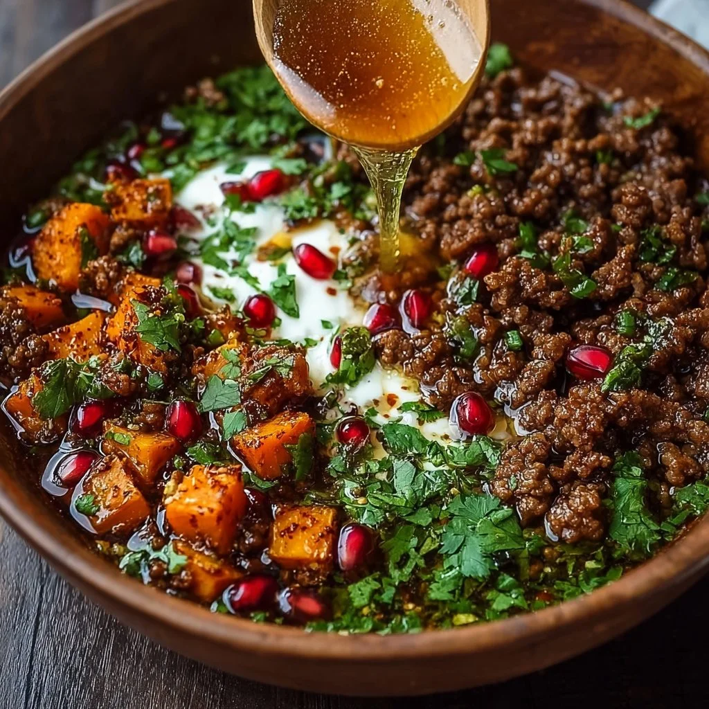 Viral Ground Beef Hot Honey Bowl