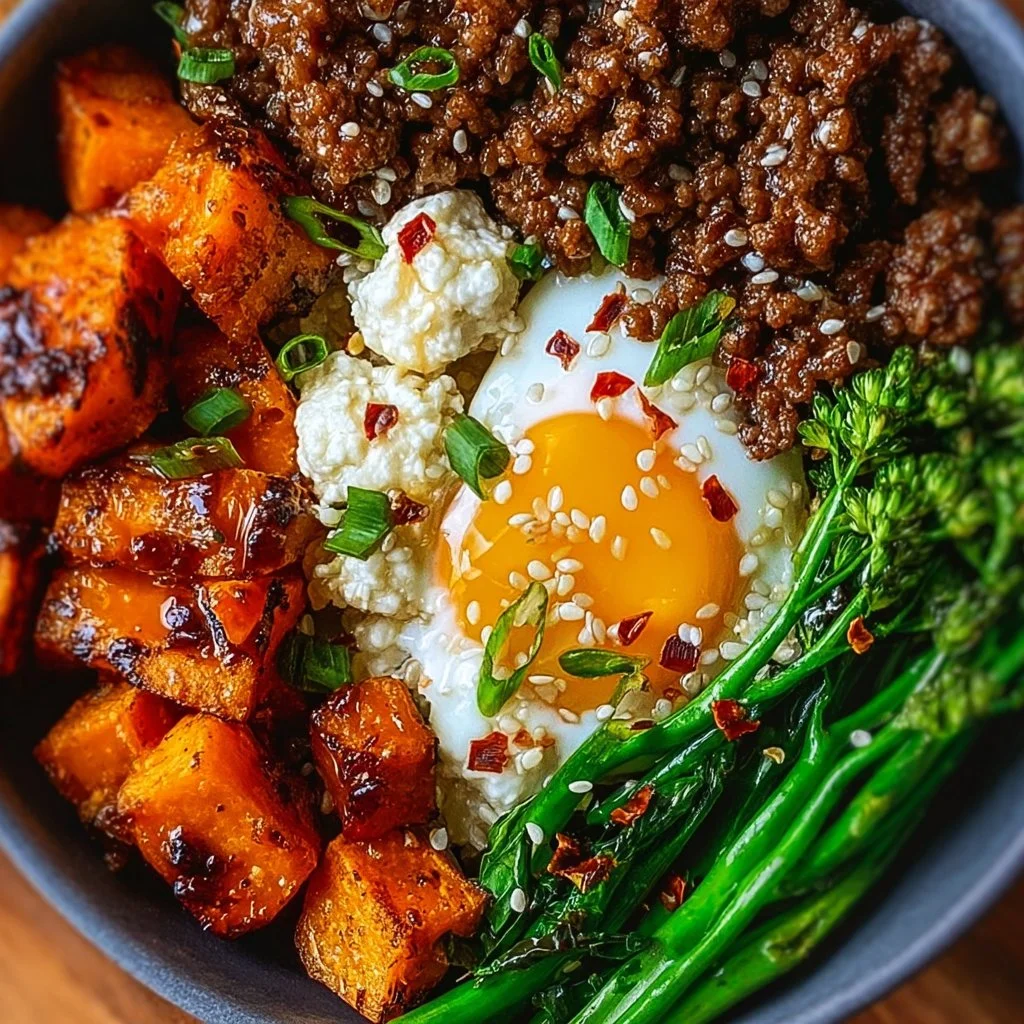 Viral Hot Honey Ground Beef Bowl