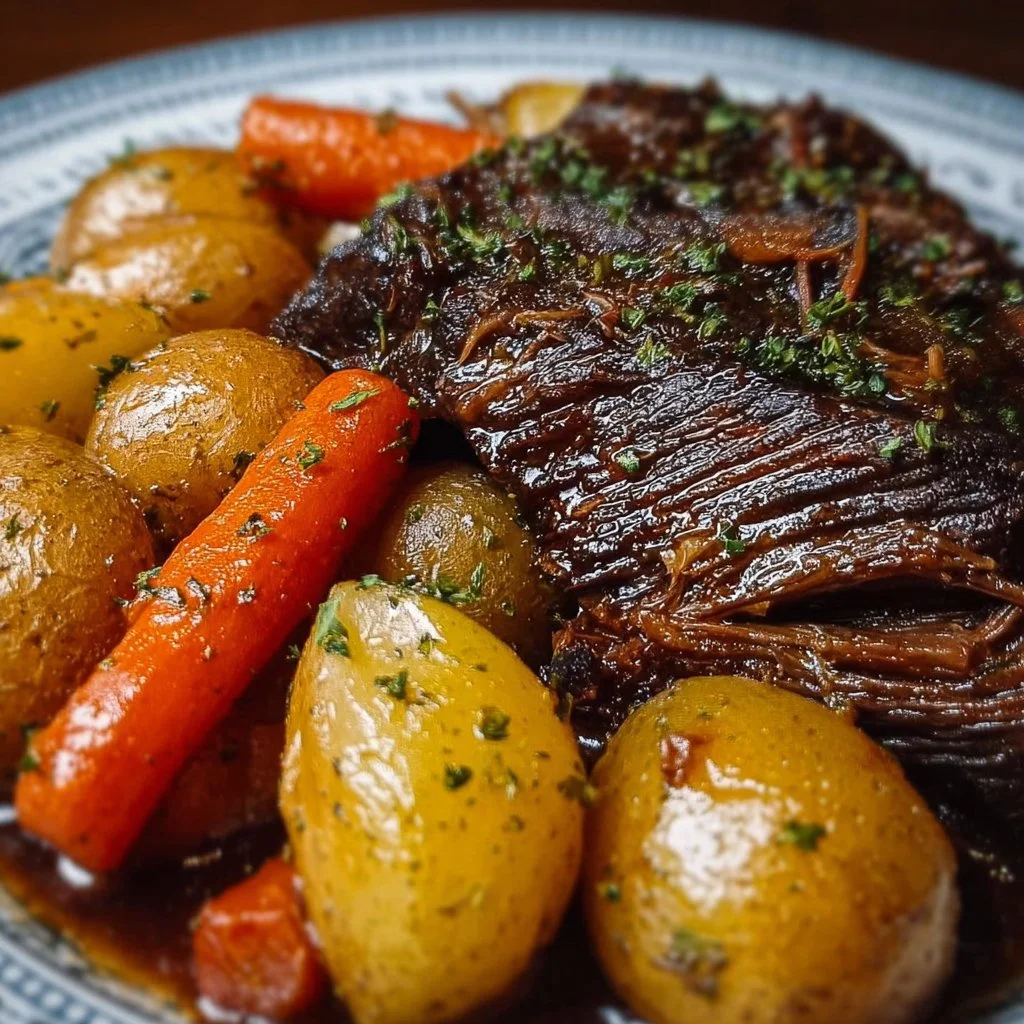 Delicious 5-star pot roast prepared in a slow cooker