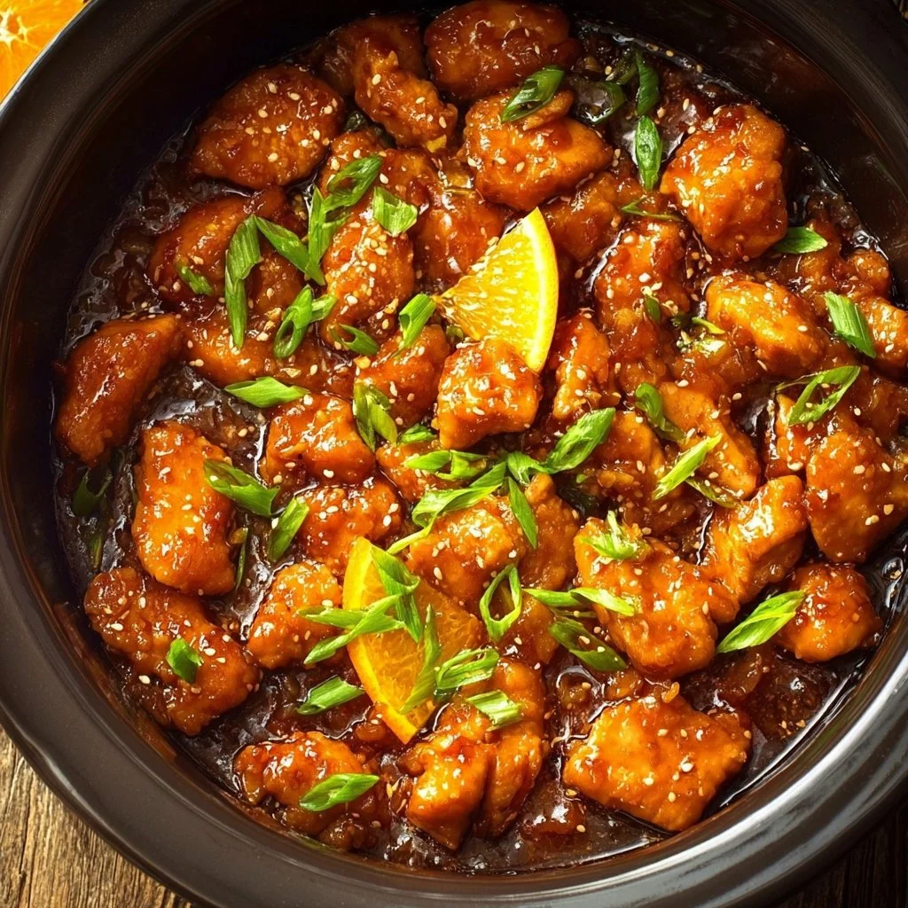 Asian Crockpot Orange Chicken