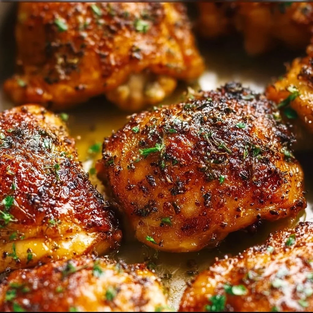 Baked Chicken Thighs 2 Baked Chicken Thighs