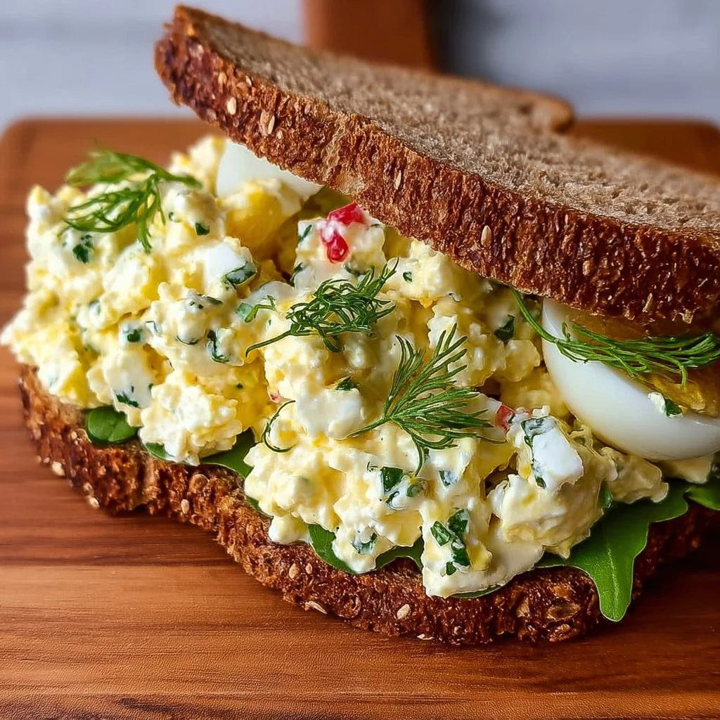 Best Cottage Cheese Egg Salad Sandwich 2 Delicious cottage cheese egg salad sandwich served on whole grain bread