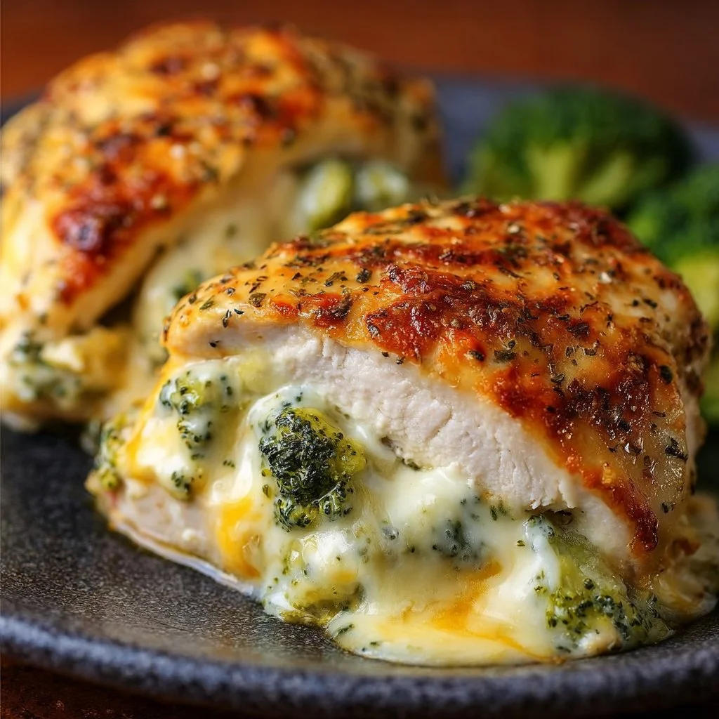 Broccoli Cheese Stuffed Chicken Breast