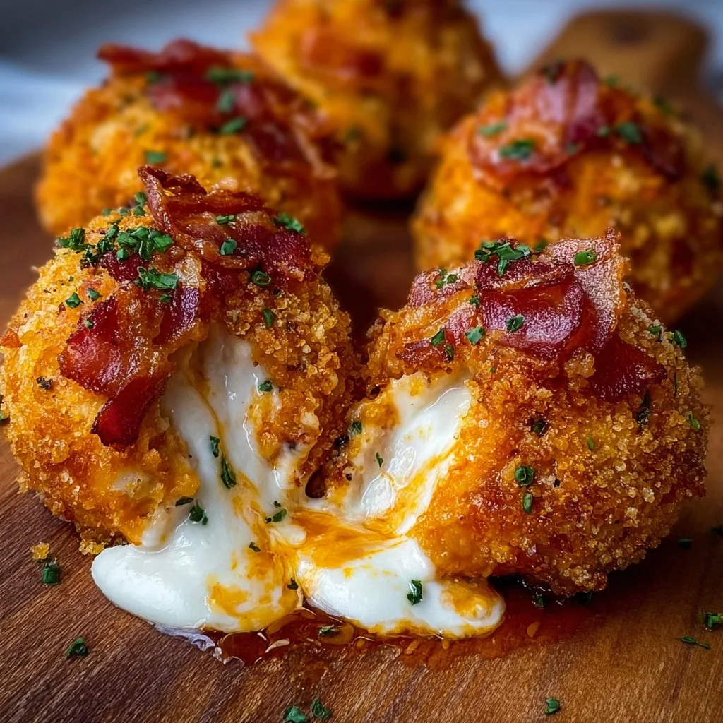 Buffalo Chicken Bacon Mozzarella Bombs for Game Day Bliss