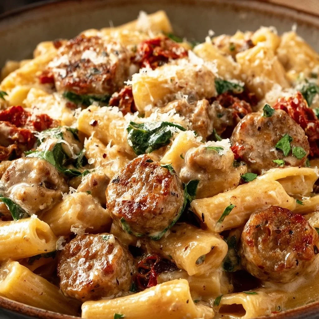 Creamy Tuscan Sausage Pasta