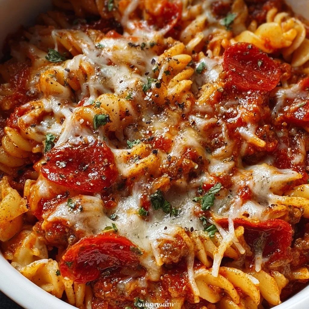 Crockpot Pizza Pasta