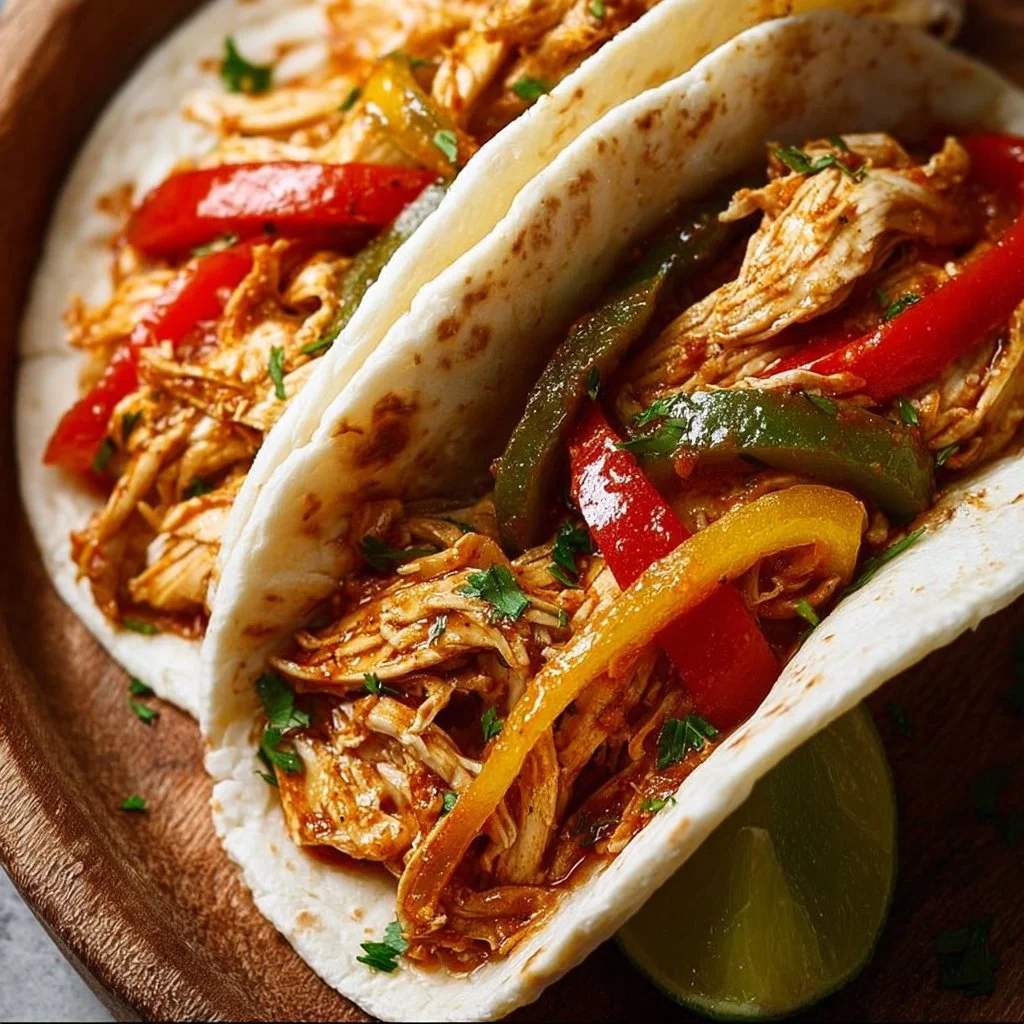 Easy Crockpot Chicken Fajitas 2 Easy Crockpot Chicken Fajitas