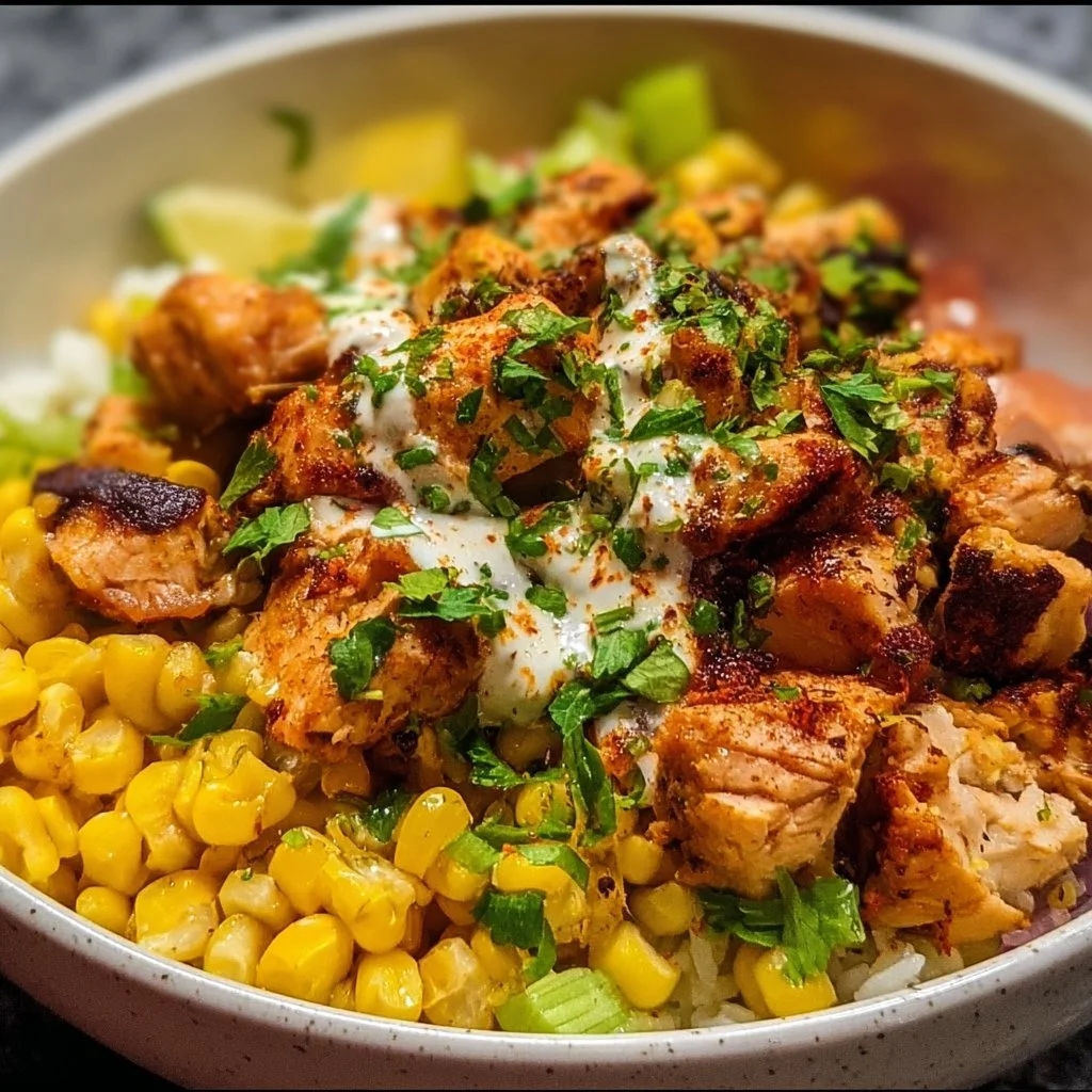 Easy Street Corn Chicken Bowl 3 Delicious Easy Street Corn Chicken Bowl with fresh corn and grilled chicken