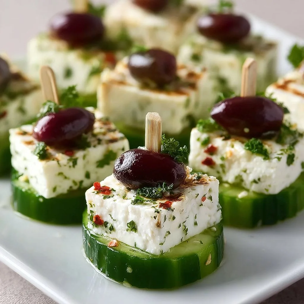 Feta Cucumber Bites 2 Feta Cucumber Bites
