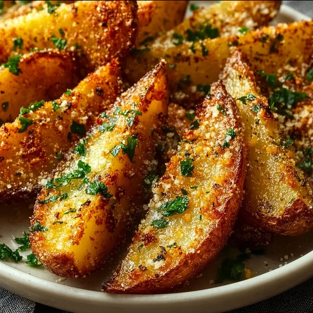 Garlic Parmesan Potato Wedges