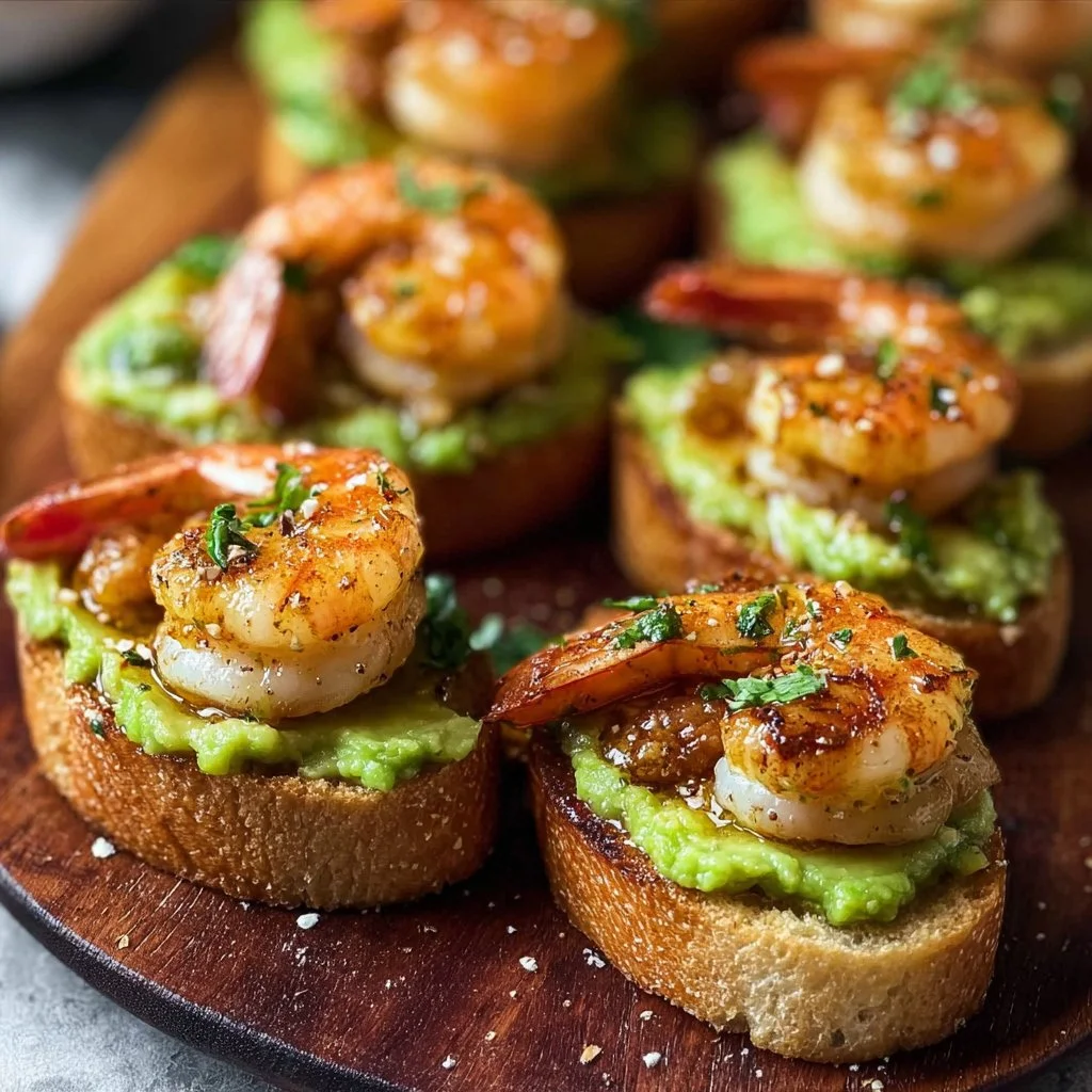 Garlic Shrimp Crostini with Avocado: A Flavorful Bite-Sized Delight 2 Garlic Shrimp Crostini with Avocado: A Flavorful Bite-Sized Delight