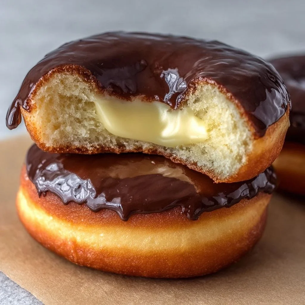 Gluten-Free Air Fryer Boston Cream Donuts 2 Gluten-Free Air Fryer Boston Cream Donuts