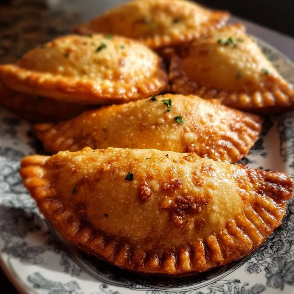 Homemade gluten free empanadas filled with savory ingredients