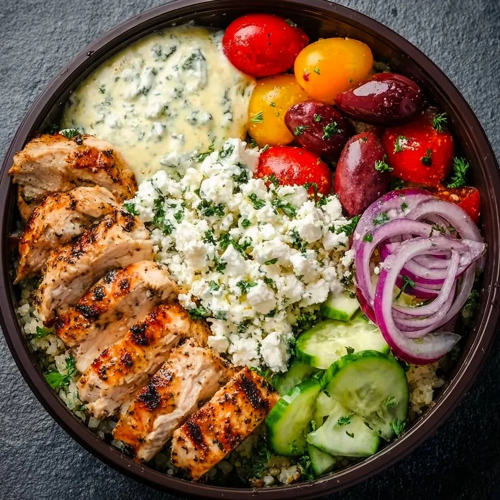 Greek Chicken Bowls: Amazing Meal Prep Delight 2 Delicious Greek Chicken bowls for meal prep - flavorful and healthy