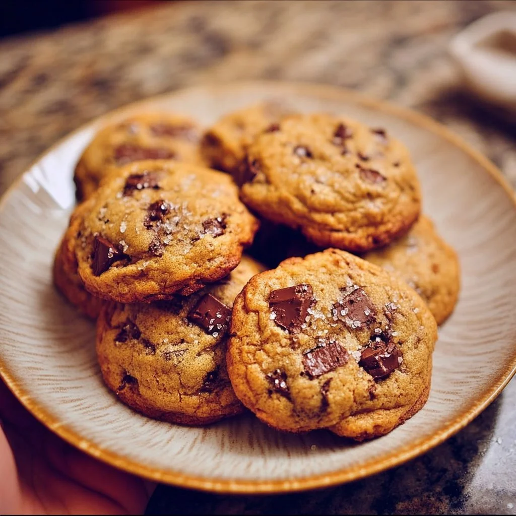 Delicious banana bread chocolate chip cookies on a cooling rack