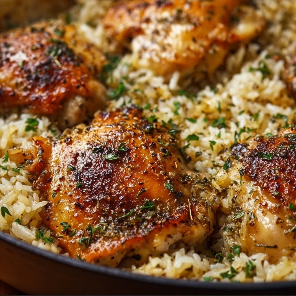 Oven-Baked Chicken and Rice Recipe