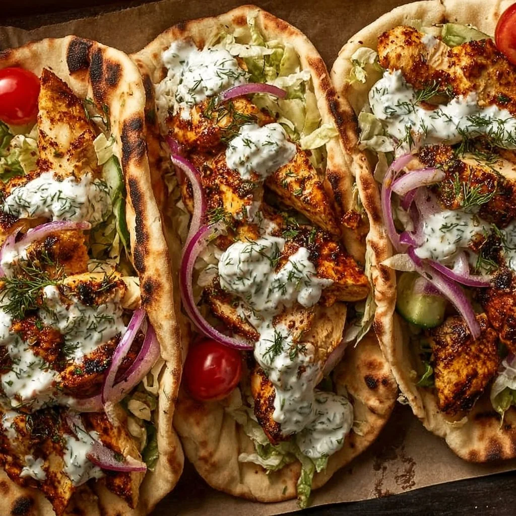 Sheet Pan Chicken Pitas with Herby Ranch