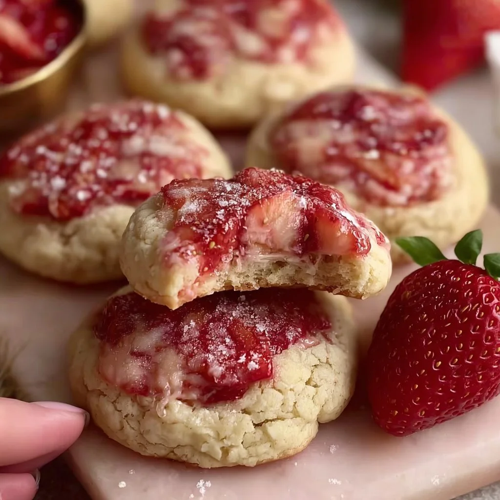 Strawberry Cheesecake Cookies (Pretty & Delicious!)