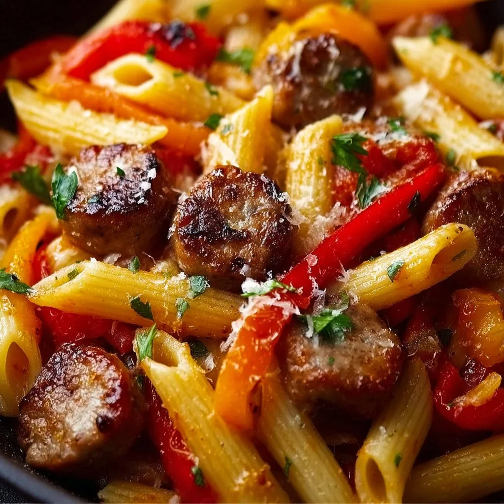 Sweet Pepper & Sausage Pasta