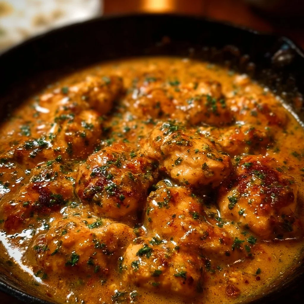 Texas Roadhouse Butter Chicken Skillet served with spices and rice