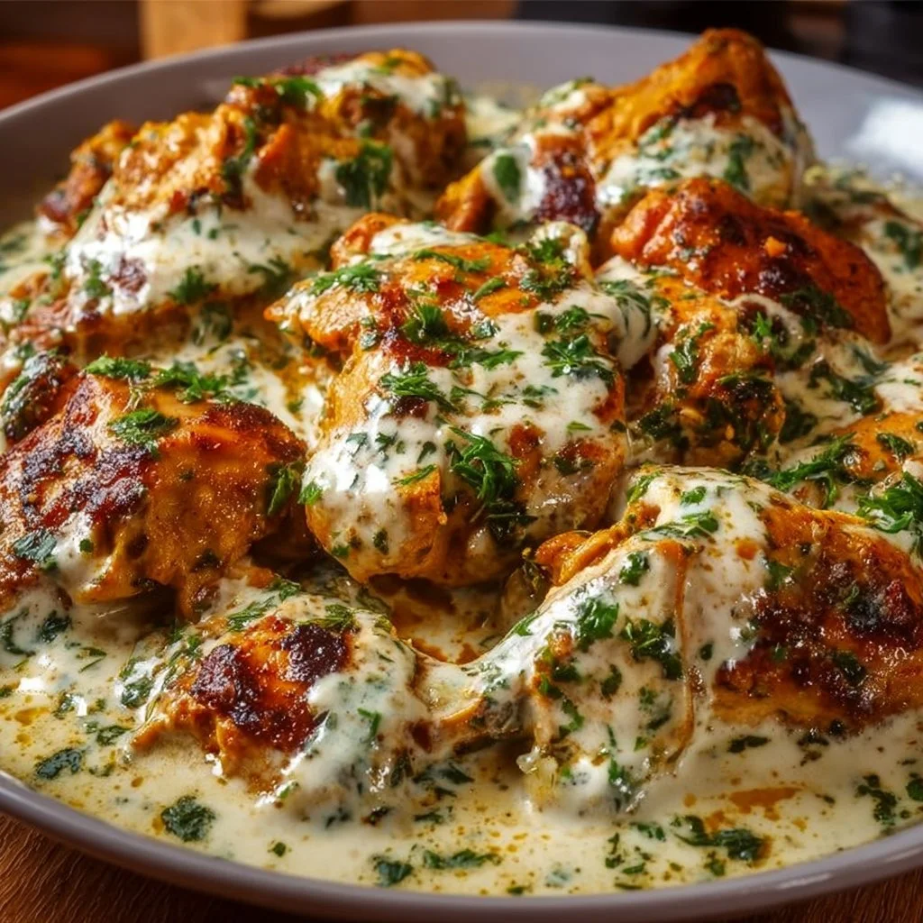 Turkish Chicken with Creamy White Sauce: A Flavor Delight! 2 Turkish Chicken with Creamy White Sauce: A Flavor Delight!