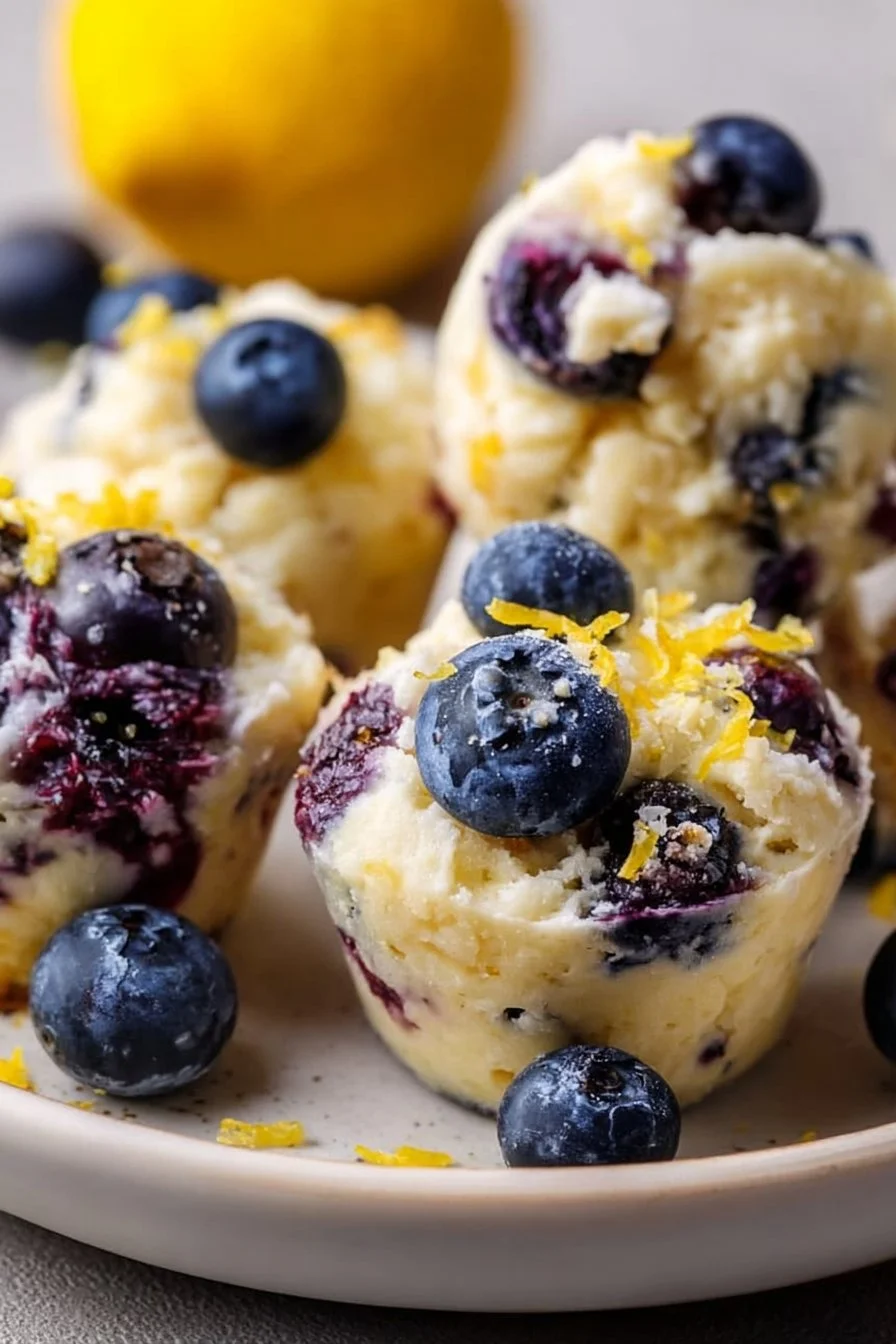 Blueberry and Lemon Zest Cottage Cheese Bites