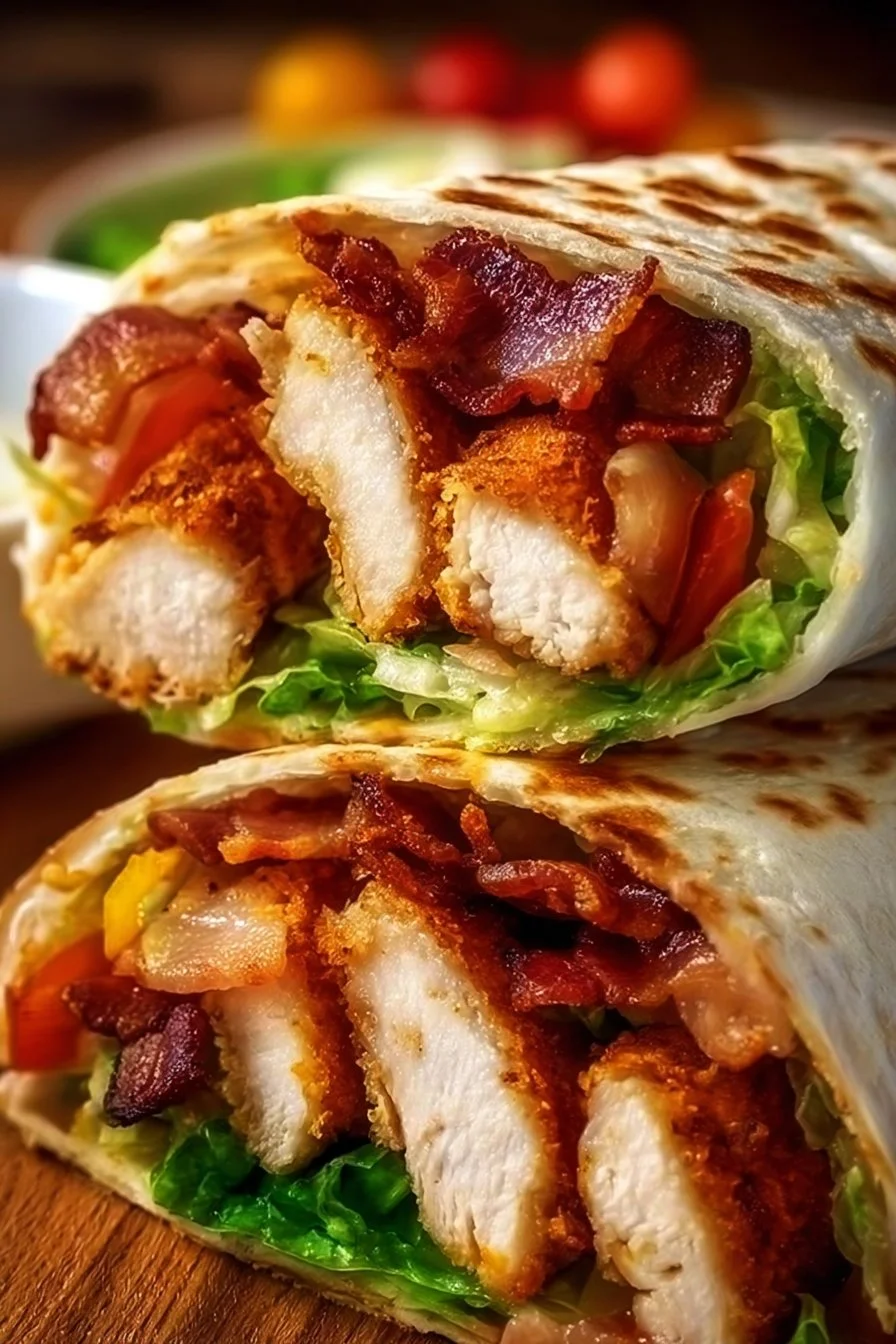 Chicken Bacon Wraps 2 Chicken Bacon Wraps