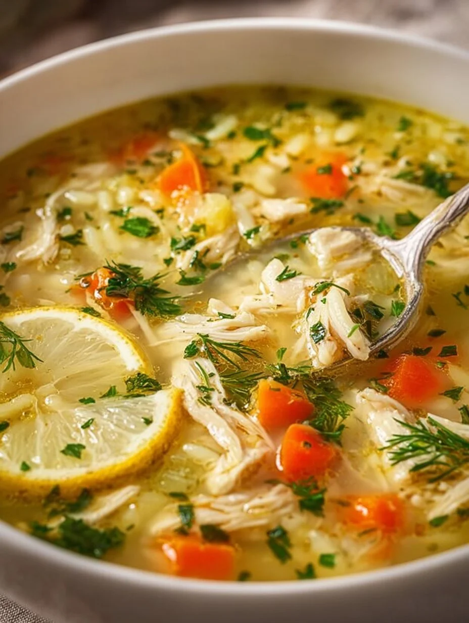 Greek Lemon Chicken Soup