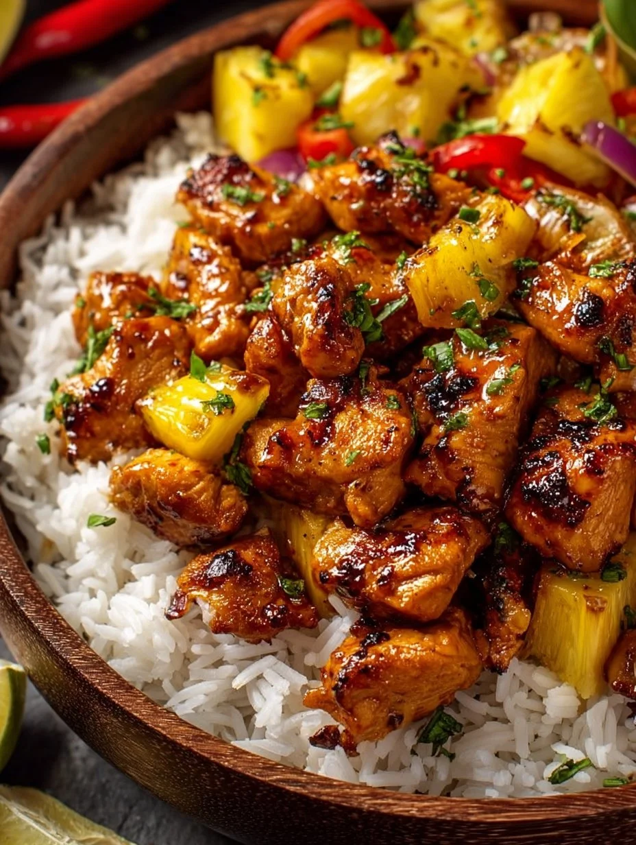 Hawaiian Pineapple Chicken Dinner