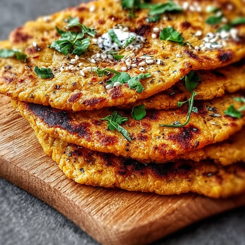 High-Protein Red Lentil Flatbread