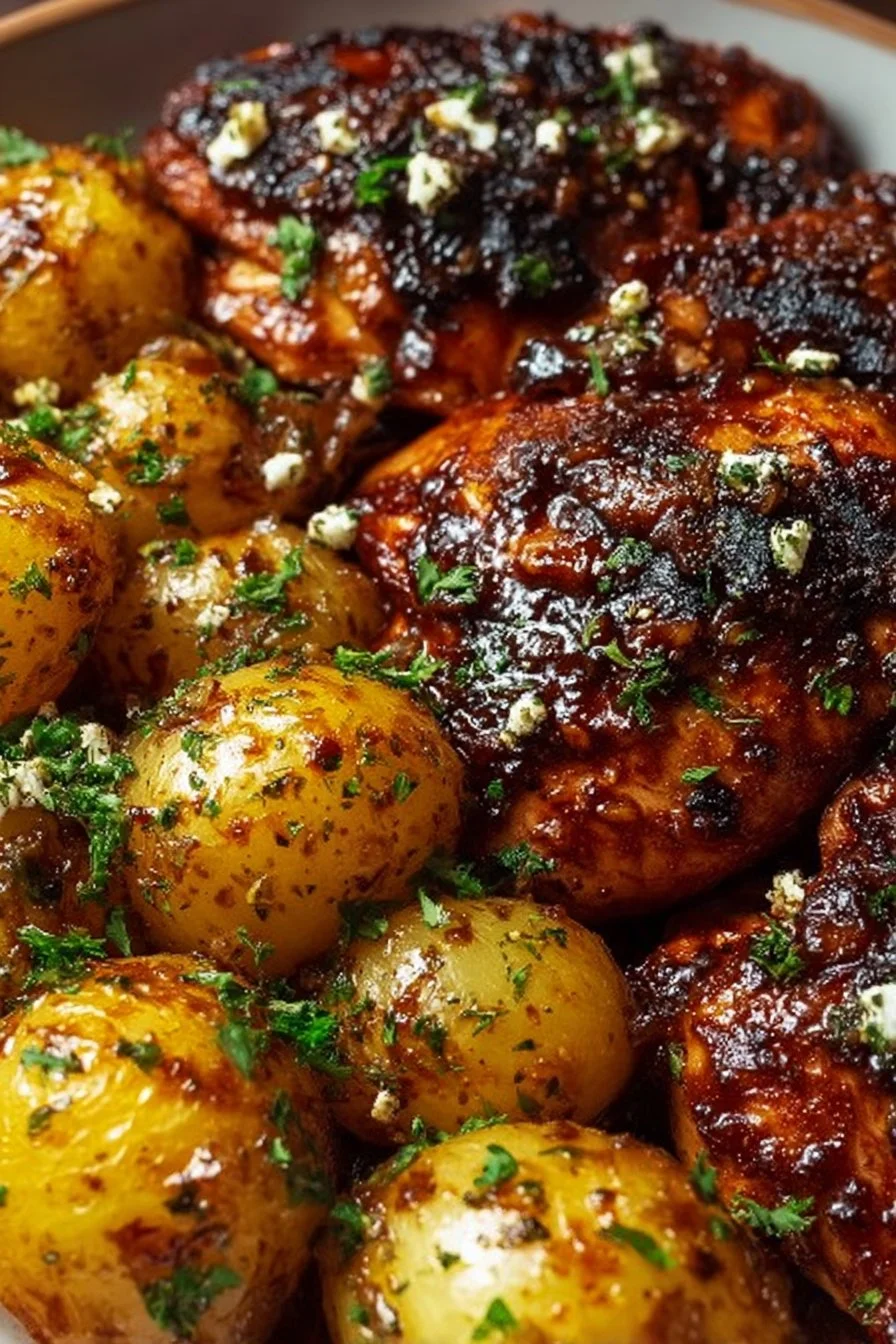Honey BBQ Chicken Potatoes 2 Honey BBQ Chicken Potatoes