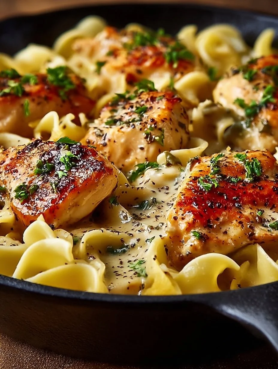 One-Pan Chicken with Buttered Noodles