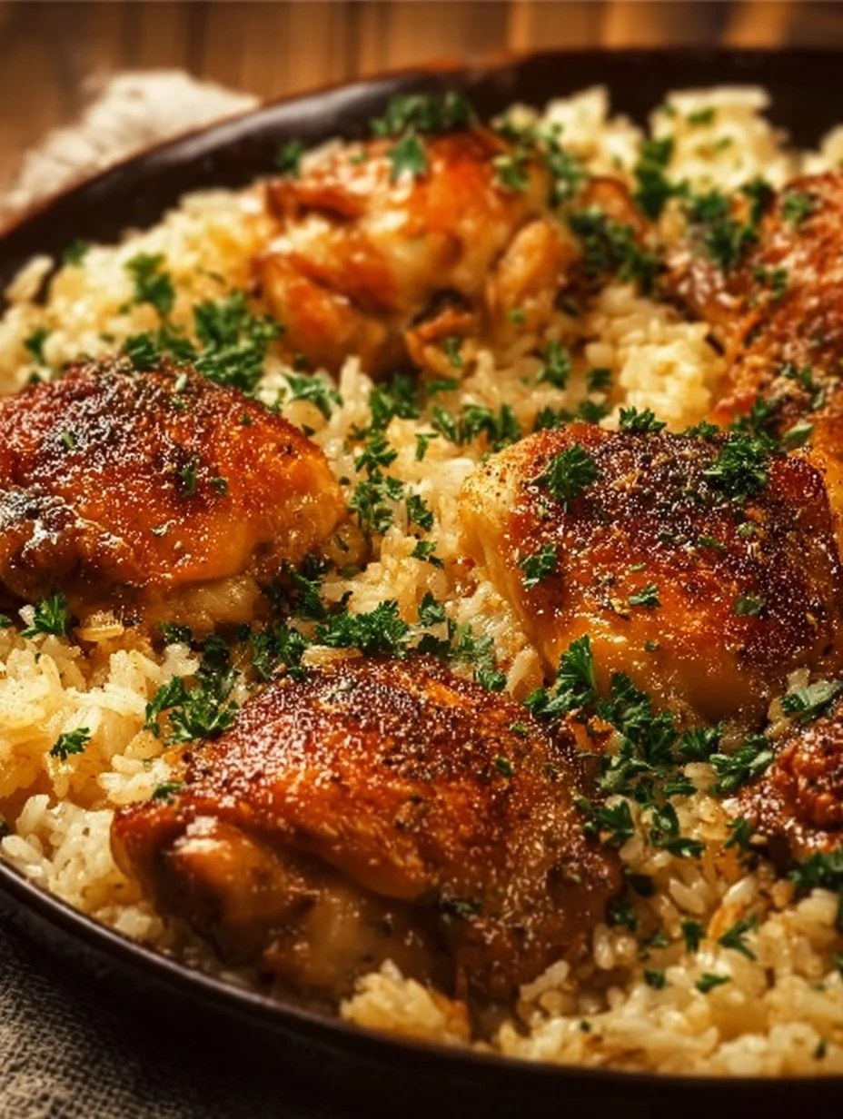 Oven-Baked Chicken and Rice