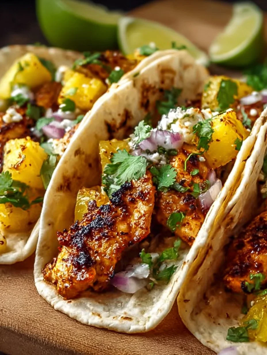 Pineapple Chicken Tacos