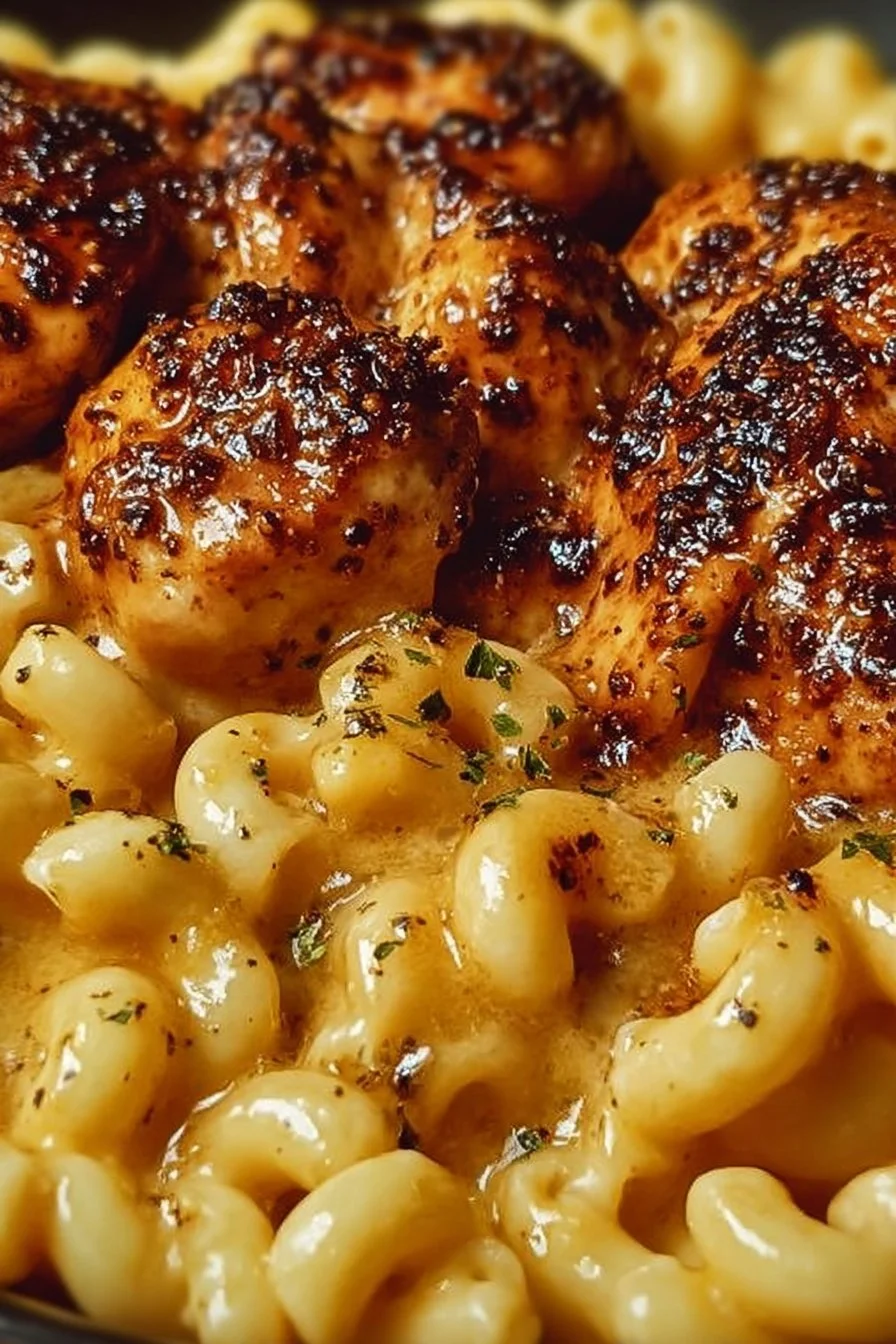 Sweet and Spicy Honey Pepper Chicken with Macaroni and Cheese 2 Sweet and Spicy Honey Pepper Chicken with Macaroni and Cheese