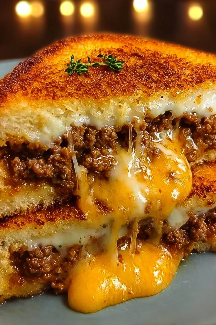 Ultimate Cheesy Ground Beef Melt 1 Delicious ultimate cheesy ground beef melt, perfect for quick meals and gatherings.