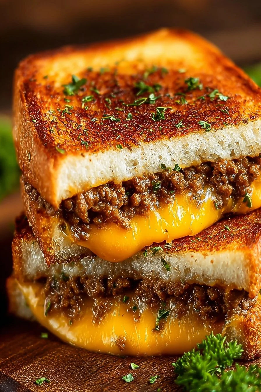 Ultimate Cheesy Ground Beef Melt 2 Ultimate Cheesy Ground Beef Melt