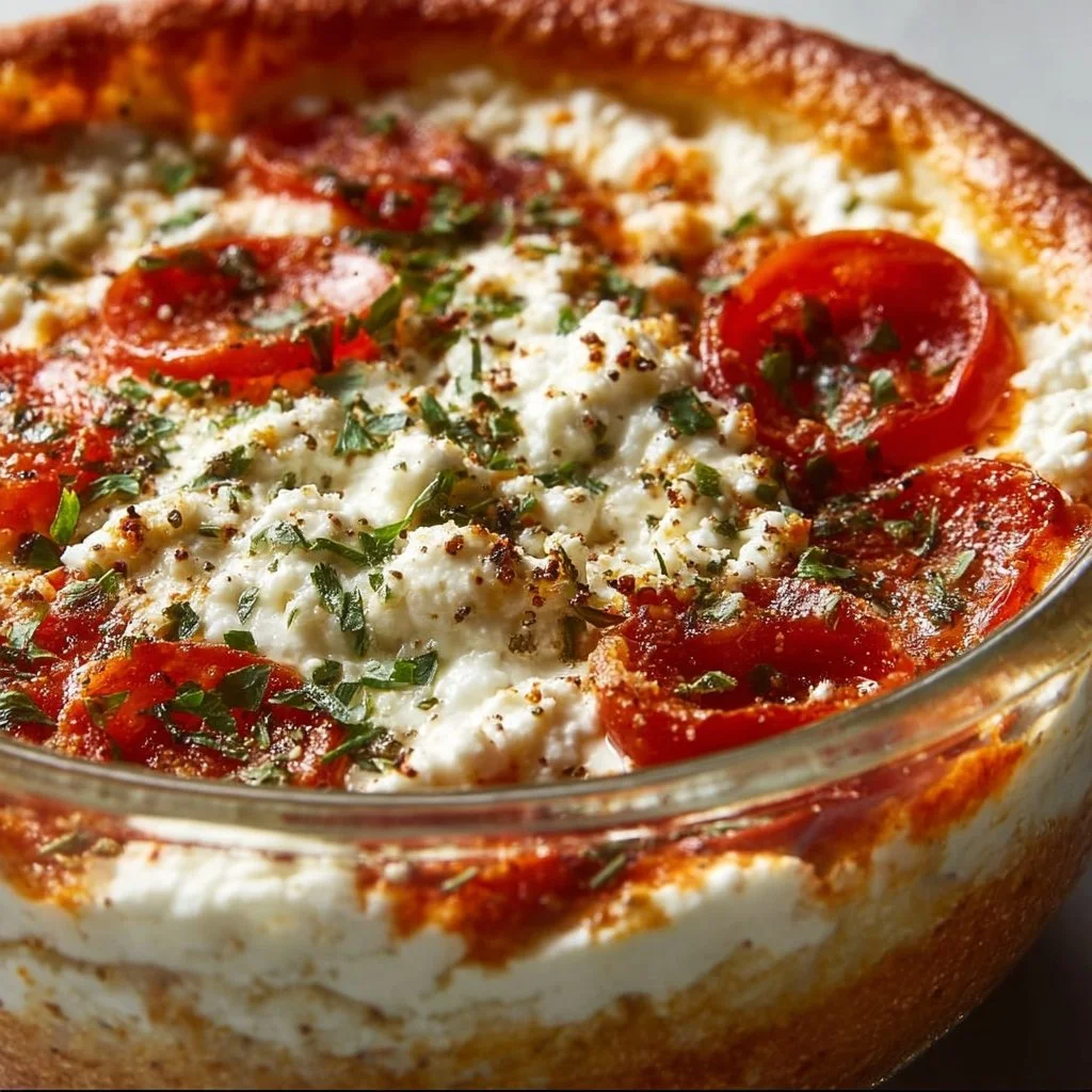 Cottage Cheese Pizza Bowl