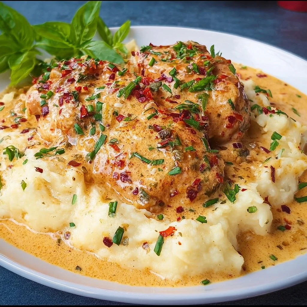 Delicious Creamy Garlic Marry Me Chicken served on a plate