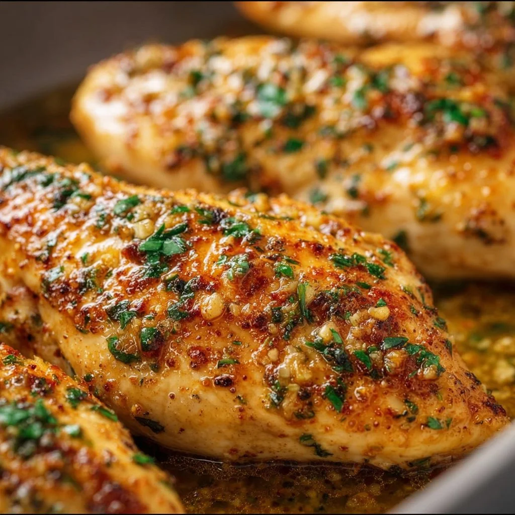 Garlic Butter Baked Chicken Breast