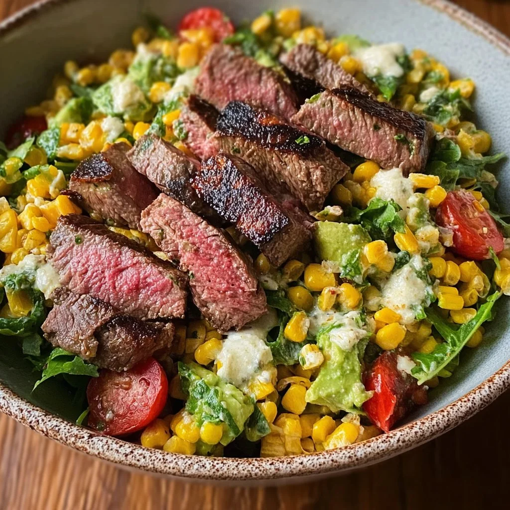 Summer Steak and Grilled Corn Salad